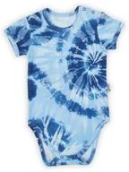 Body dla niemowląt - Niemowlęce body bawełniane krótki rękaw niebieskie Nicol,r.68 - miniaturka - grafika 1