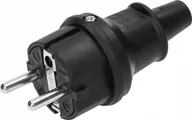 Kostki, złączki, wtyczki - Orno Wtyczka Uni-Schuko mini, czarna, IP44, 16A, 230V, 25 sztuk - miniaturka - grafika 1