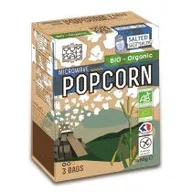 Popcorn - Natais Popcorn z solą do przygotowania w mikrofalówce bezglutenowy 3 x 90 g Bio - miniaturka - grafika 1