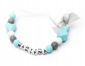 Akcesoria do smoczków - Silikonowa zawieszka z imieniem MARTYNA GADŻET - miniaturka - grafika 1