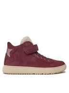 Buty dla dziewczynek - Geox Trzewiki J Theleven Girl Wpf J36HYC 022BH C8017 D Fioletowy - miniaturka - grafika 1