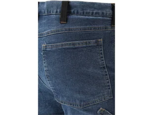 SPODNIE ROBOCZE MONTERSKIE STRETCH JEANS DARK BLUE ROZM. M - Odzież robocza - miniaturka - grafika 9
