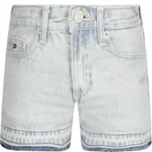 Spodnie i spodenki dla dziewczynek - Tommy Hilfiger Szorty | Straight fit - miniaturka - grafika 1