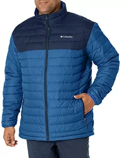 Kurtki męskie - Columbia Męska kurtka puchowa Powder Lite, Night Tide, Collegiate Navy, XS - grafika 1