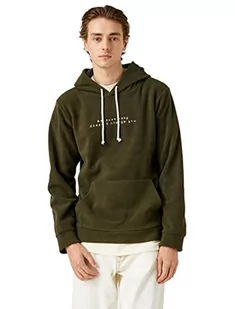 Koton Męska bluza Kapuzen z polarową naklejką, khaki (871), S, Khaki (871), S - Bluzy męskie - miniaturka - grafika 1