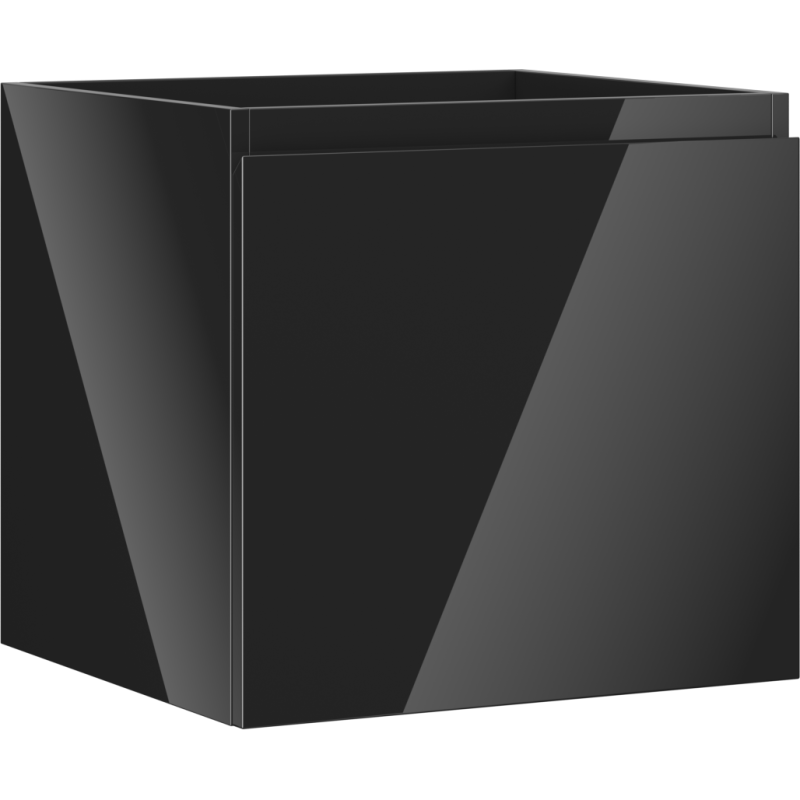 Mexen Orio szafka łazienkowa podumywalkowa 50 cm, 1 szuflada, czarna połysk - 91A10-05047-1-BF70