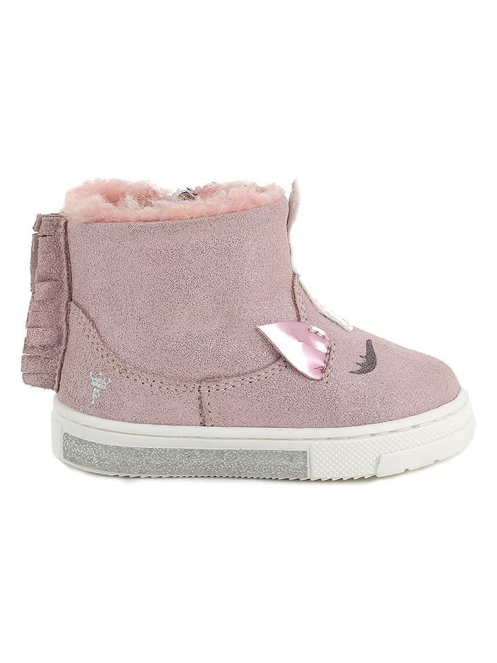 Primigi Botki zimowe w kolorze jasnoróżowym