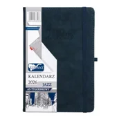 Kalendarze - Kalendarz 2026 A5 tygodniowy Jazz granatowy - miniaturka - grafika 1