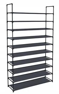 Regał Na Buty Obuwie Metalowy Wysoki Stojak Z Półkami Szafka 10 Poziomów - Szafki na buty - miniaturka - grafika 1