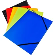 Teczki i skoroszyty - Tetis Teczka A4 z gumką na rogach czarna 350g. BT600-V 5903242101557 - miniaturka - grafika 1