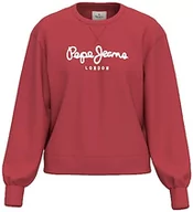 Swetry damskie - Pepe Jeans Sweter damski Nanettes, Czerwony (Studio Red), L - miniaturka - grafika 1