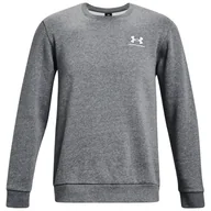 Bluzy sportowe męskie - Męska bluza Under Armour Essential Fleece Crew Rozmiar: XL / Kolor: szary - miniaturka - grafika 1