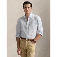 Koszule męskie - POLO RALPH LAUREN Lniana koszula Custom fit - miniaturka - grafika 1