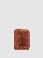 Portfele - Portfel ze skóry w stylu retro - miniaturka - grafika 1