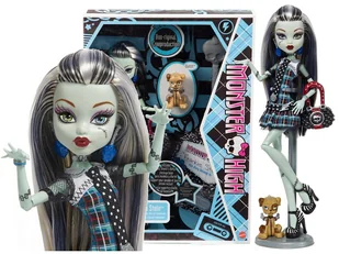 Lalka Monster High Creeproduction Frankie Stein zwierzątko piesek Watzit - Lalki dla dziewczynek - miniaturka - grafika 1