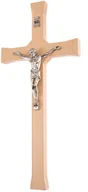 Ikony i obrazy sakralne - Klasyczny drewniany krzyż z pasyjką - miniaturka - grafika 1