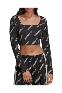 Koszulka damska Adidas Long Sleeve Crop sportowa z długim rękawem -S - Bluzki damskie - miniaturka - grafika 1