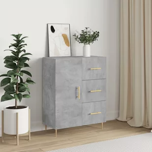 vidaXL Szafka, szarość betonu, 69,5x34x90 cm, materiał drewnopochodny - Komody vidaXL Szafka, szarość betonu, 69,5x34x90 cm, materiał drewnopochodny - Komody - miniaturka - grafika 1