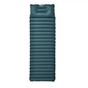 Materac nadmuchiwany z zagłówkiem Meteor 2w1 (pompka+drybag) 188×60×8,5 cm morski - Maty do ćwiczeń - miniaturka - grafika 1