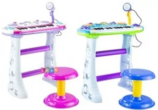 Lean Toys Toys, Keyboard + krzesełko - Instrumenty muzyczne dla dzieci - miniaturka - grafika 1