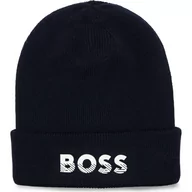 Czapki dla dzieci - BOSS Kidswear Czapka | z dodatkiem wełny - miniaturka - grafika 1