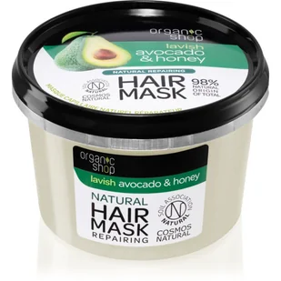 Organic Shop Naturalna odbudowująca maska do włosów Avocado & Honey 250ml - Maski do włosów - miniaturka - grafika 1