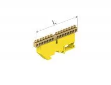 Listwa zaciskowa ochronna LZ1203-Z, 12modułowa, 12x16mm2 - Kostki, złączki, wtyczki - miniaturka - grafika 2