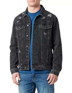 Jack&Jones kurtka męska, czarny denim, XXL - Kurtki męskie - miniaturka - grafika 1