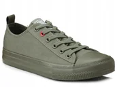 Sneakersy damskie - Big Star JJ274004 Trampki Tenisówki Sneakersy Damskie Khaki R 37 - miniaturka - grafika 1