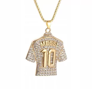 Naszyjnik wisiorek koszulka Lionel Messi 10 Goat złoty prezent streetwear - Wisiorki - miniaturka - grafika 1