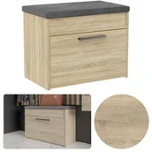 Szafki na buty - Szafka Na Buty Parma Mini Siedzisko Schowek Dąb Sonoma - miniaturka - grafika 1