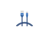 Kable USB - Swissten 71522308 kabel USB 2 m USB A Micro-USB B Niebieski - miniaturka - grafika 1