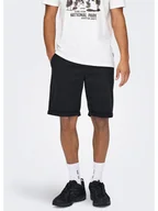 Spodenki męskie - ONLY & SONS Szorty "Peter" w kolorze czarnym - miniaturka - grafika 1