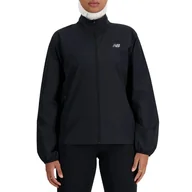 Kurtki i kamizelki sportowe damskie - Kurtka New Balance WJ41243BK - czarna - miniaturka - grafika 1