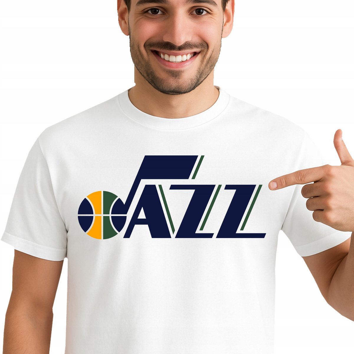 T-Shirt KOSZULKA UTAH JAZZ PREZENT NBA DLA FANA KOSZYKÓWKI M 0491