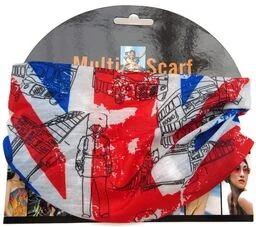 Chusta komin na twarz WIELKA BRYTANIA wielofunkcyjna uniwersalna - Apaszki i szaliki damskie - miniaturka - grafika 1