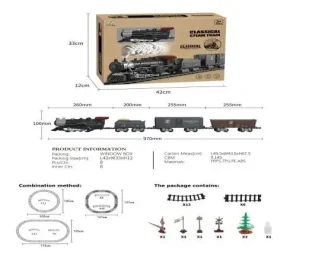 Kolejka dym, światło i dźwięk - Ciuciubabka - Pociągi dla dzieci - miniaturka - grafika 1