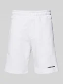 Spodnie sportowe męskie - Szorty z dzianiny dresowej z elastycznym pasem - miniaturka - grafika 1