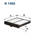 Filtry kabinowe - FILTRON Filtr kabinowy K1362 - miniaturka - grafika 1