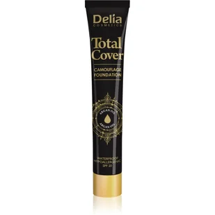 DELIA Cosmetics Cosmetics Total Cover wodoodporny make-up SPF 20 odcień 52 Ivory 25 g - Podkłady do twarzy - miniaturka - grafika 1