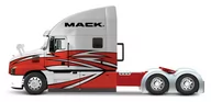 Kolekcjonerskie modele pojazdów - Maisto, model kolekcjonerski Ciężarówka Mack Anthem Czerwona 1/64 - miniaturka - grafika 1