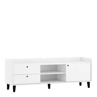 Szafki RTV - RTV 1D2S DOL-17 Dolce MebloCross Sonoma Jasna / Biały Połysk - miniaturka - grafika 1