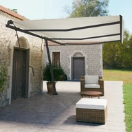 Markizy - vidaXL Zestaw słupków do markizy, antracytowy, 600x245 cm, żelazo - miniaturka - grafika 1