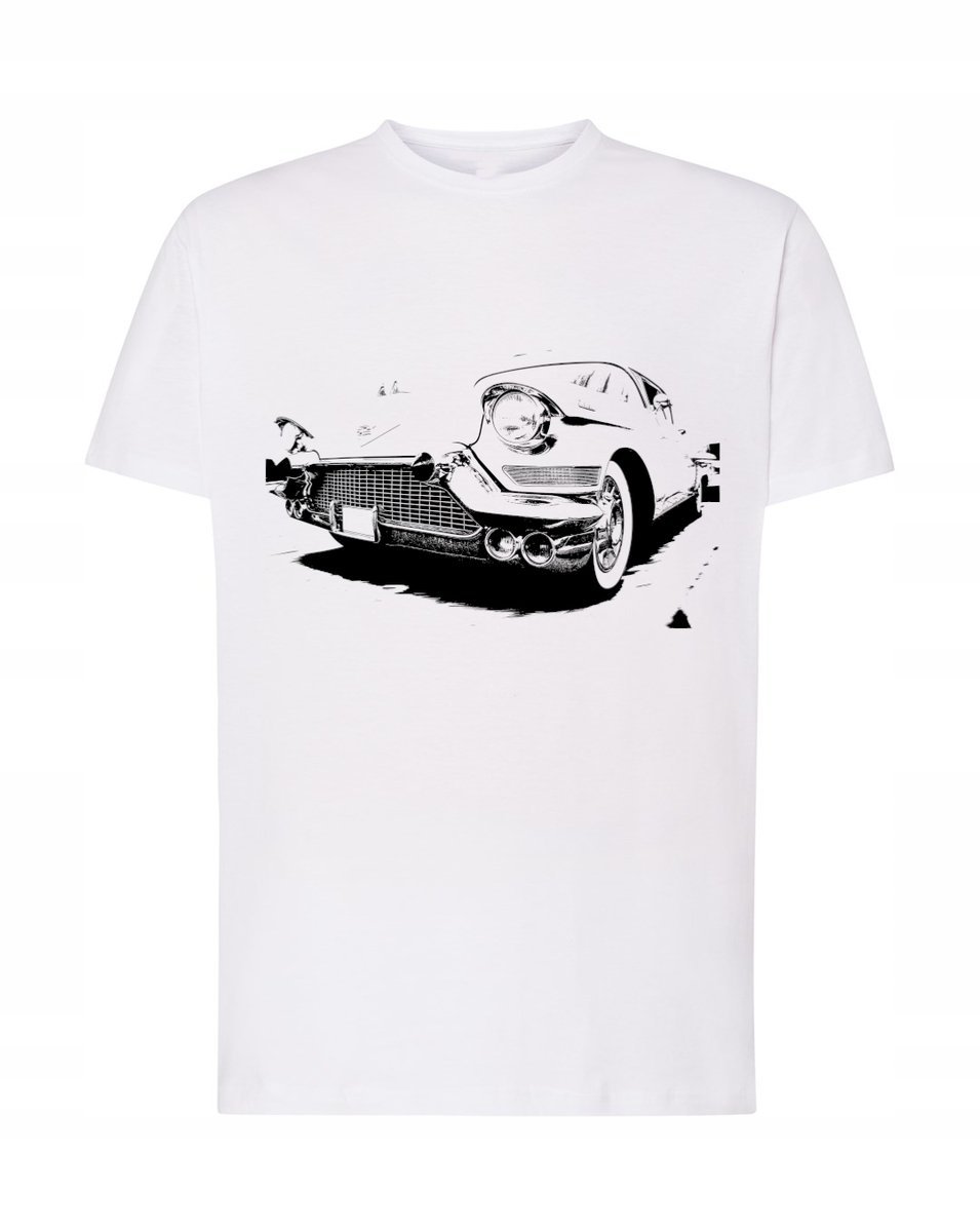 T-Shirt męski nadruk Klasyczne Auto Rozm.4XL