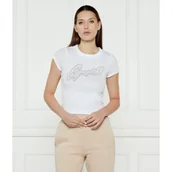 Koszulki i topy damskie - GUESS T-shirt | Cropped Fit - miniaturka - grafika 1