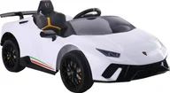 Pojazdy elektryczne dla dzieci - Lean Sport Auto na akumulator Lamborghini Huracan Białe - miniaturka - grafika 1