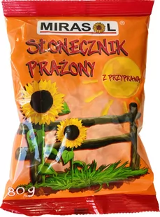SŁONECZNIK PRAŻONY 80g. Z PRZYPRAWAMI MIRASOL - Ziarna i nasiona roślin strączkowych - miniaturka - grafika 1
