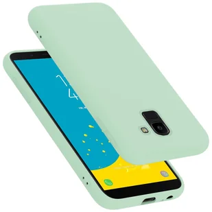 Pokrowiec Do Samsung Galaxy J6 2018 Etui w LIQUID JASNO ZIELONY TPU Silikon Case Cover Obudowa Ochronny Cadorabo - Etui i futerały do telefonów - miniaturka - grafika 1