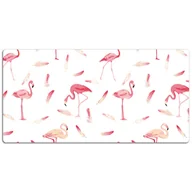 Podkładki na biurko - Podkładka na całe biurko Czerwone flamingi 120x60 cm - miniaturka - grafika 1