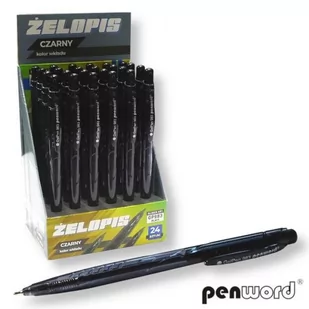 POLSIRHURT Długopis żelowy Semi gel 983 czarny p24 cena za 1 szt - Przybory szkolne - miniaturka - grafika 1